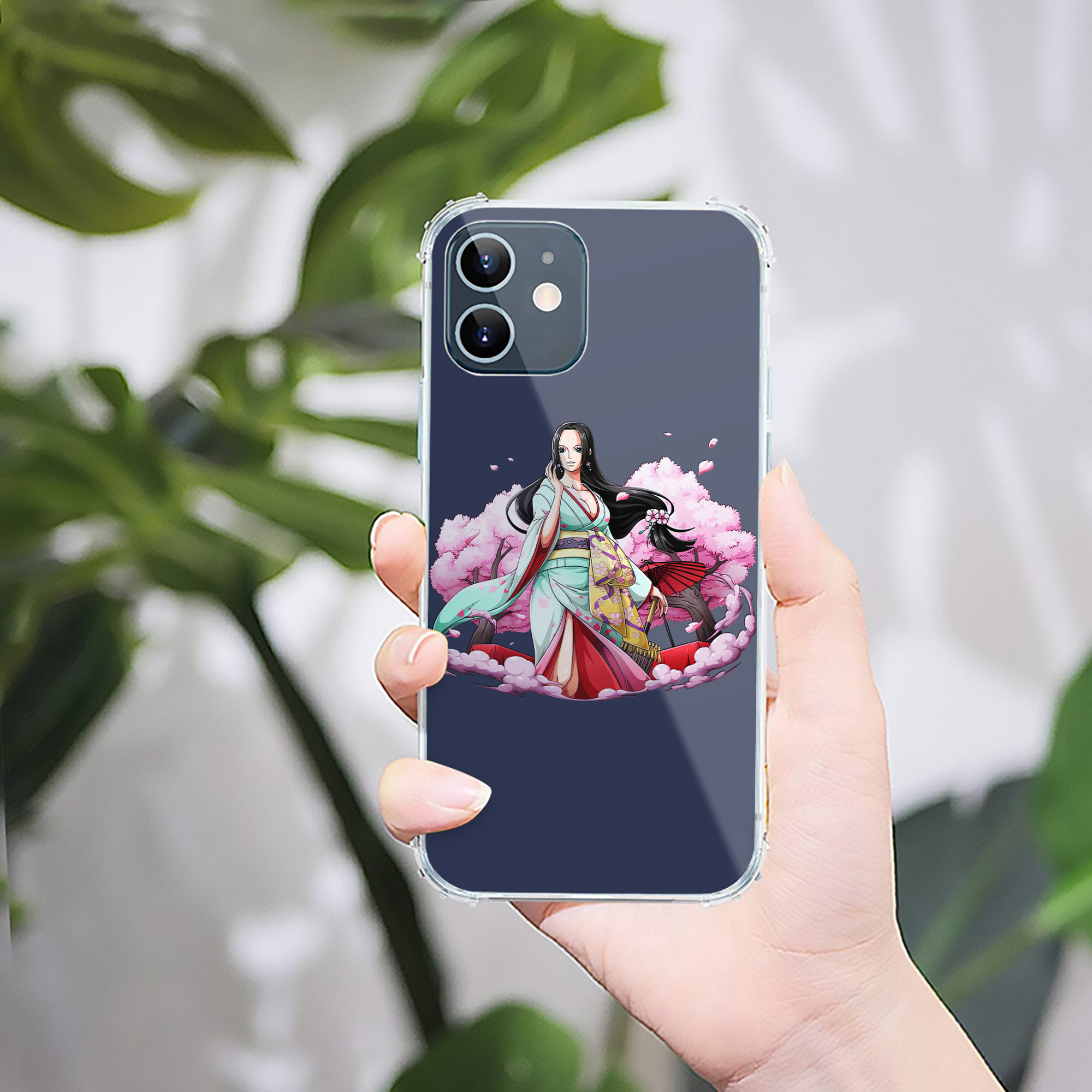 （画像用） ワンピース ボア・ハンコック ONE PIECE Boa·Hancock 【iPhone 12シリーズ対応】透明スマホケース（クリアソフトケース）